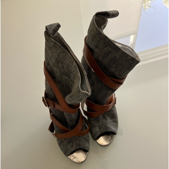 RARE Miss Sixty Open-toe Boots - Picture 4 of 5